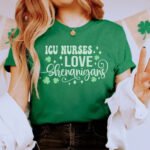 ICU Nurses Love Shenanigans T-Shirt - Image 2