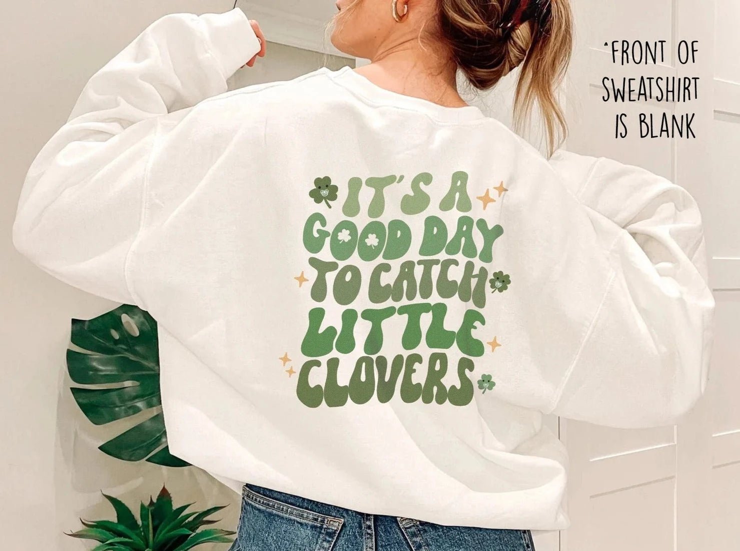 il_1588xN.4567349082_5ctt Catch Little Clovers Sweatshirt - Image 1
